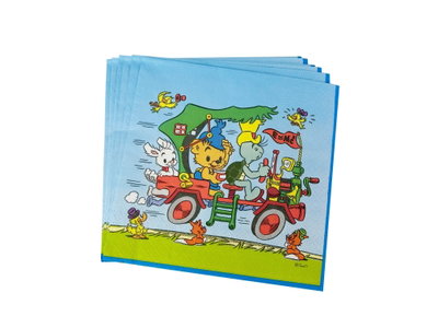 Ingår i Bamse 3-årskalas: Bamse servetter 16-pack