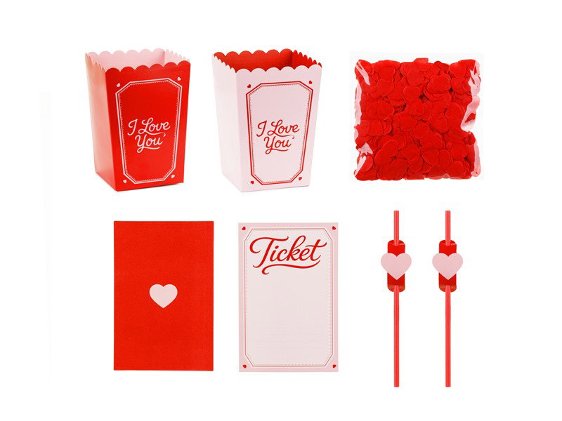 Filmkväll för två, I love you, kit, detaljbild