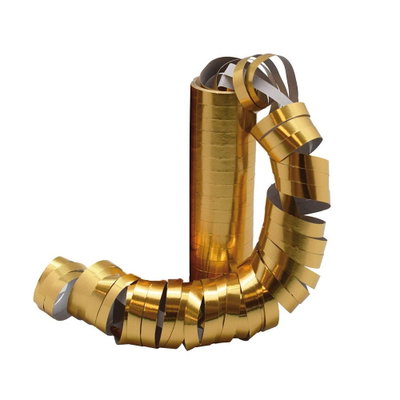 Serpentiner Metallic Guld, en förpackning med 18 rullar