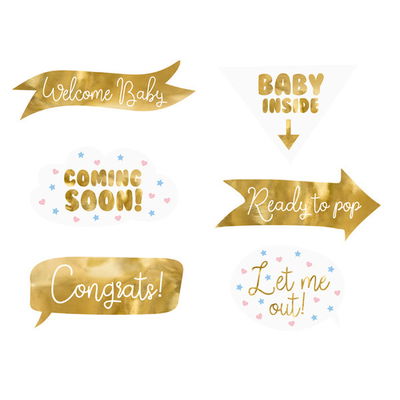 Fotoprops till Babyshower