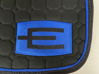 Hoppschabrak med E-logga svart/royal FULL