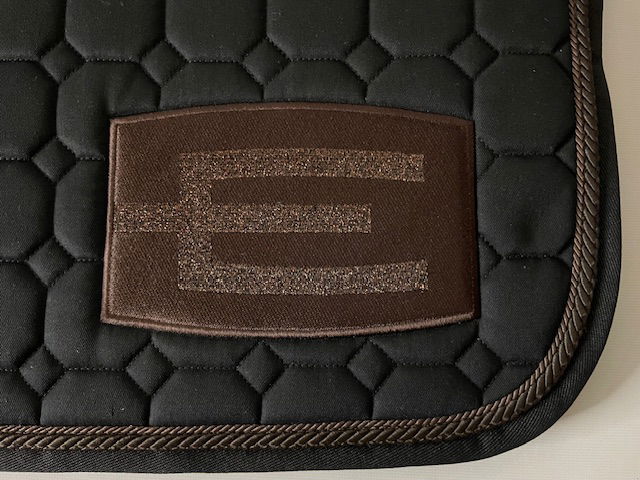 Hoppschabrak med E-logga brun/bronze  FULL