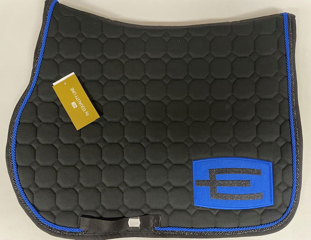 Hoppschabrak med E-logga svart/royal FULL