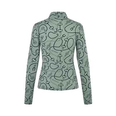 KLLarissa ladies mesh training shirt Green agave