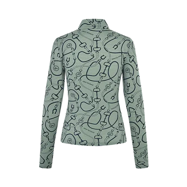 KLLarissa ladies mesh training shirt Green agave