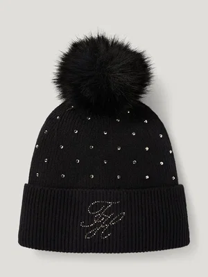Daly pom pom mössa med stenar Tommy Hilfiger