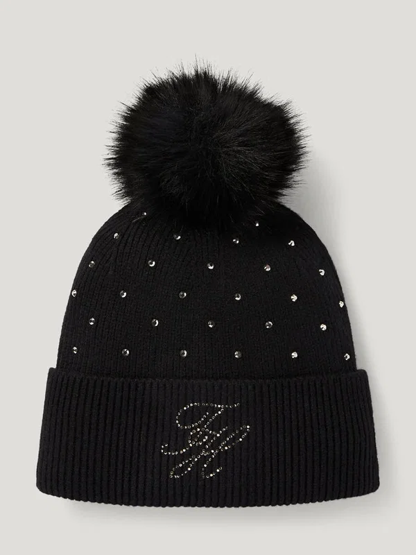 Daly pom pom mössa med stenar Tommy Hilfiger