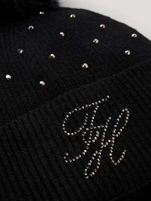 Daly pom pom mössa med stenar Tommy Hilfiger
