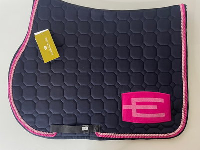 Hoppschabrak med E-logga Cerise/marin
