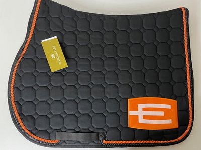 Hoppschabrak med E-logga orange