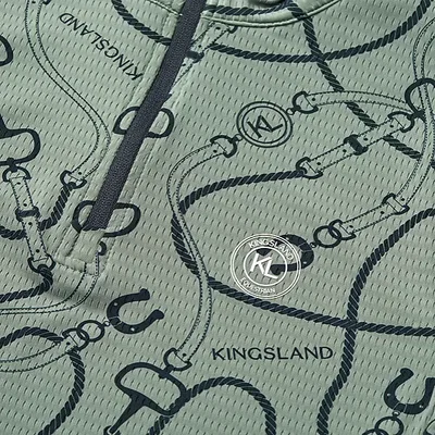 KLLarissa ladies mesh training shirt Green agave