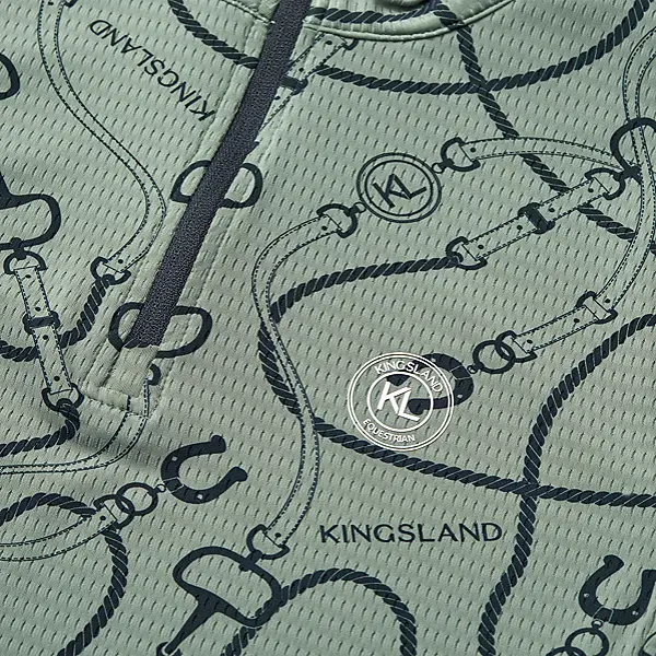 KLLarissa ladies mesh training shirt Green agave