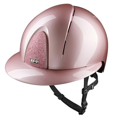 Smart Nova Metal Polish Star hjälm Rosa svarta band Medium