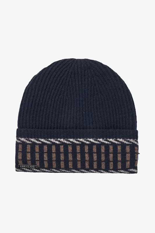 KLArno stickad mössa Navy Kingsland