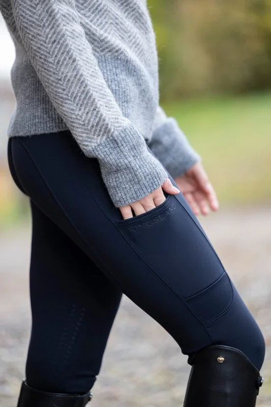 KLaudrey stickad tröja Light grey malange