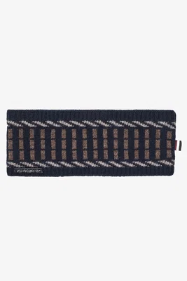KLArno stickat pannband Navy Kingsland