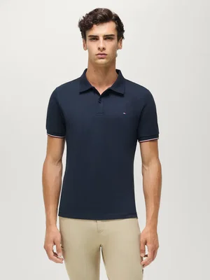 Davis pique poloshirt desert sky