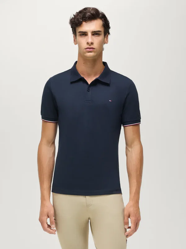 Davis pique poloshirt desert sky