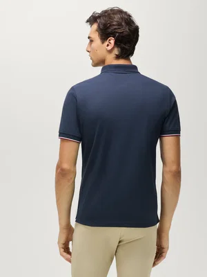 Davis pique poloshirt desert sky