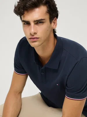 Davis pique poloshirt desert sky