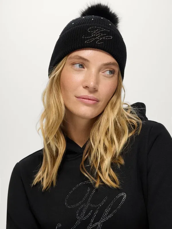 Daly pom pom mössa med stenar Tommy Hilfiger
