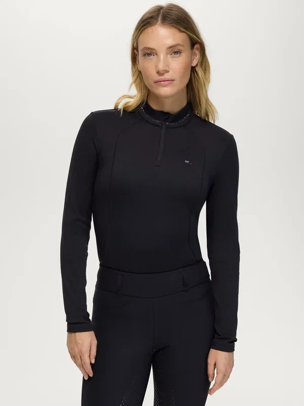 Cady träningströja Rhinestone Svart