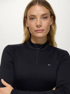 Cady träningströja Rhinestone Svart