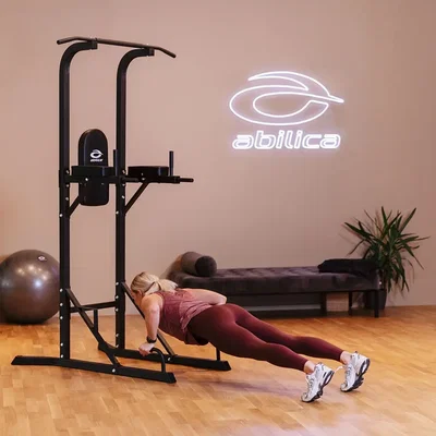 Abilica Premium PowerTower 2.0. Armbøjninger med stationens greb.
