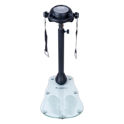 Elegant och säker konstruktion med halkskyddande fotplatta och justerbar höjd för hela familjen.