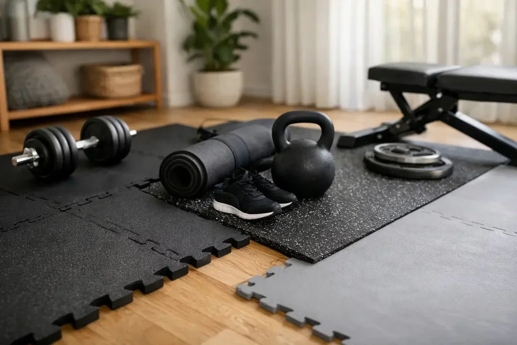 Guide til gymgulv hjemme – velg riktig gulv