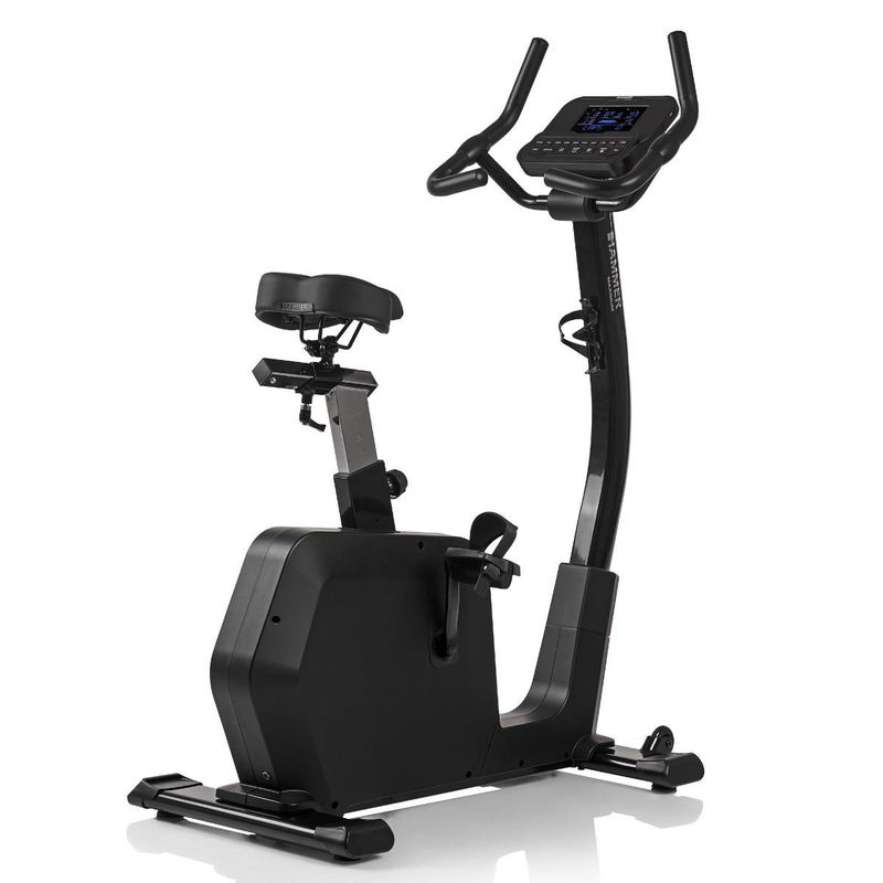Robust ergometer med 180 kg kapacitet, watt-styret modstand og Zwift-kompatibilitet. Perfekt til brug i hjemmet, til genoptræning og i fitnesscentret.
