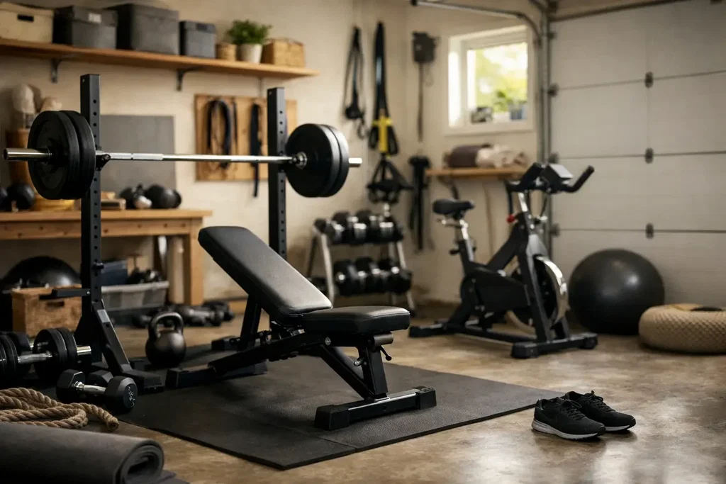Indret et hjemmegym i garagen – sådan planlægger du det