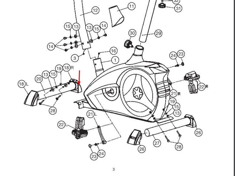 Fot höger fram AL2/AL1