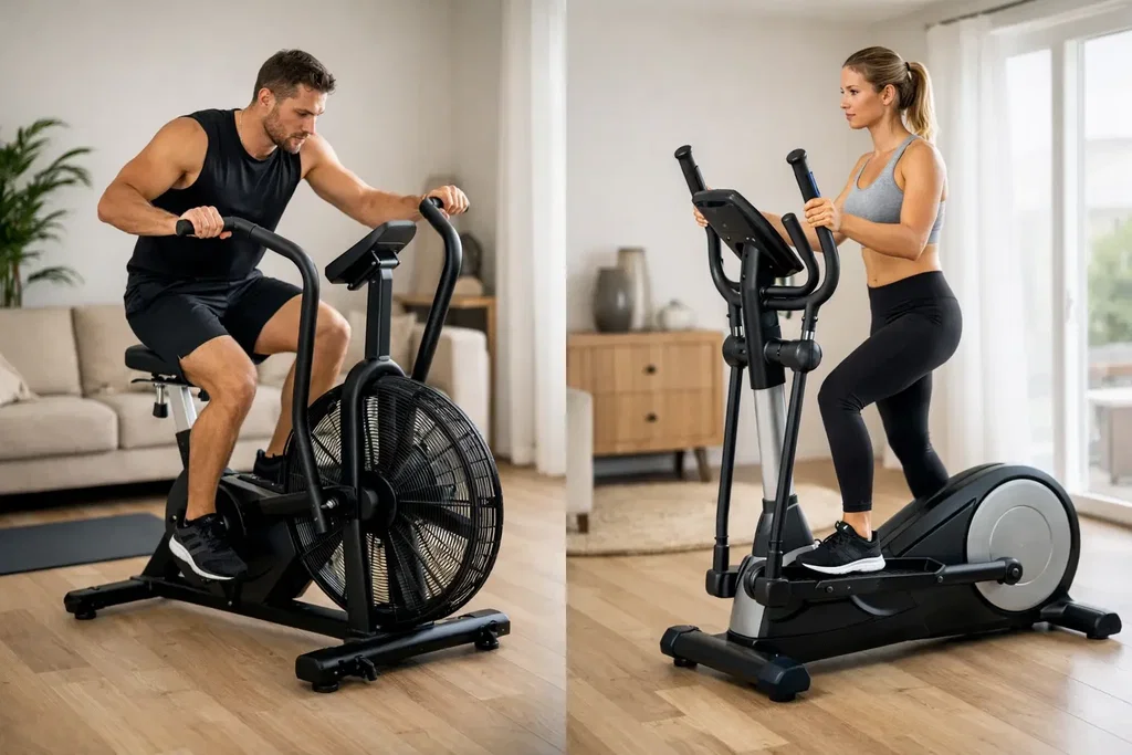 Airbike vs crosstrainer för effektiv träning