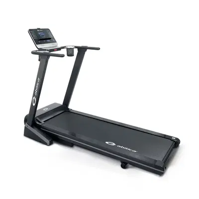 Hopfällbart löpband Abilica Mill 30 med modern LED‑skärm och transporthjul