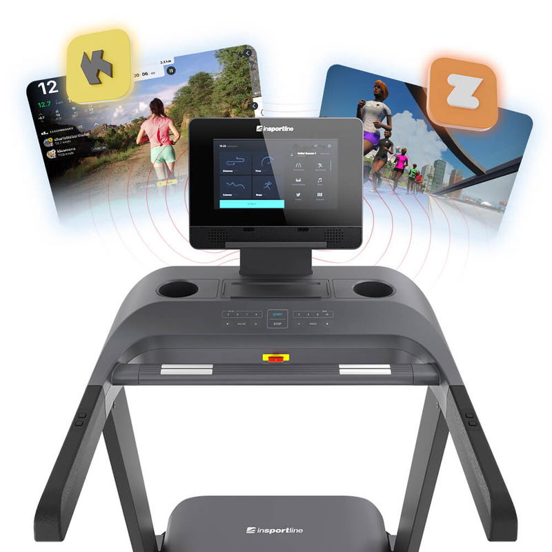 15,6-tums TFT-touchskärm på ZenRun 300 med appar som Netflix och Spotify