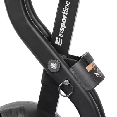 Smart design som gör cykeln lätt att fälla ihop och ställa undan när träningen är klar.