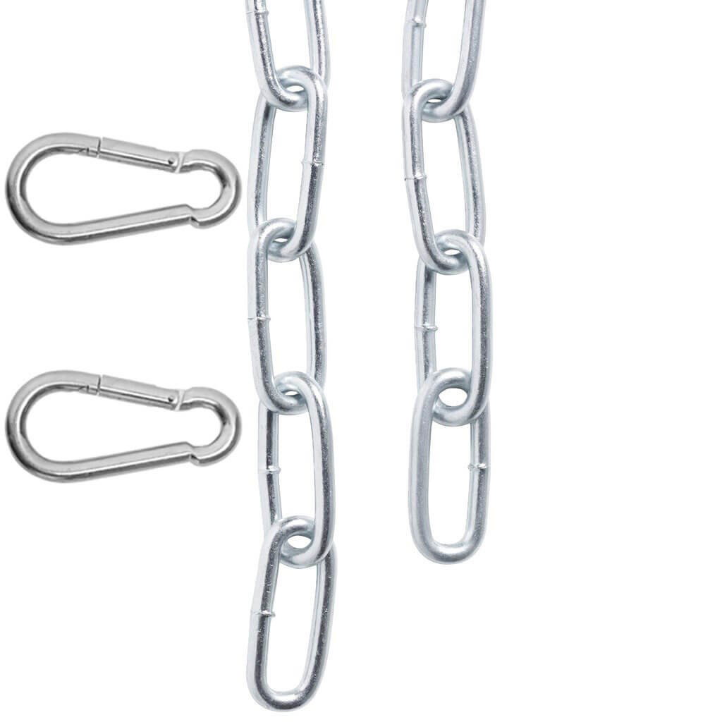 Kedja med karbinhakar till boxsäck