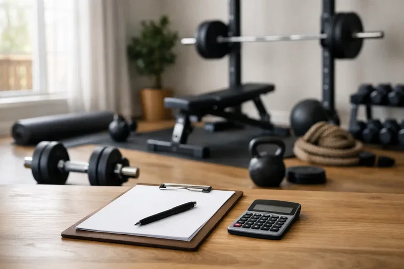 Budsjettplan for et hjemmegym som varer
