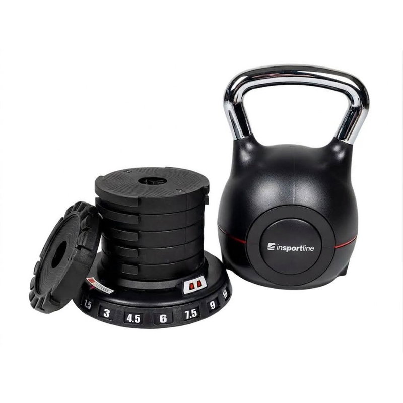 Justerbar kettlebell inSPORTline Xtrabell 1,5–10 kg, produktfoto 2