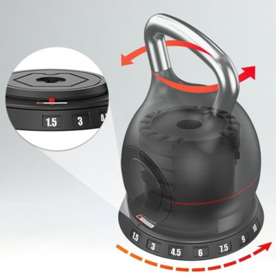 Justerbar kettlebell inSPORTline Xtrabell 1,5–10 kg, alternativ produktvisning 3
