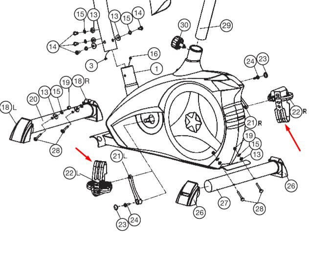 Rem till pedal AL2 / AL1 1 par