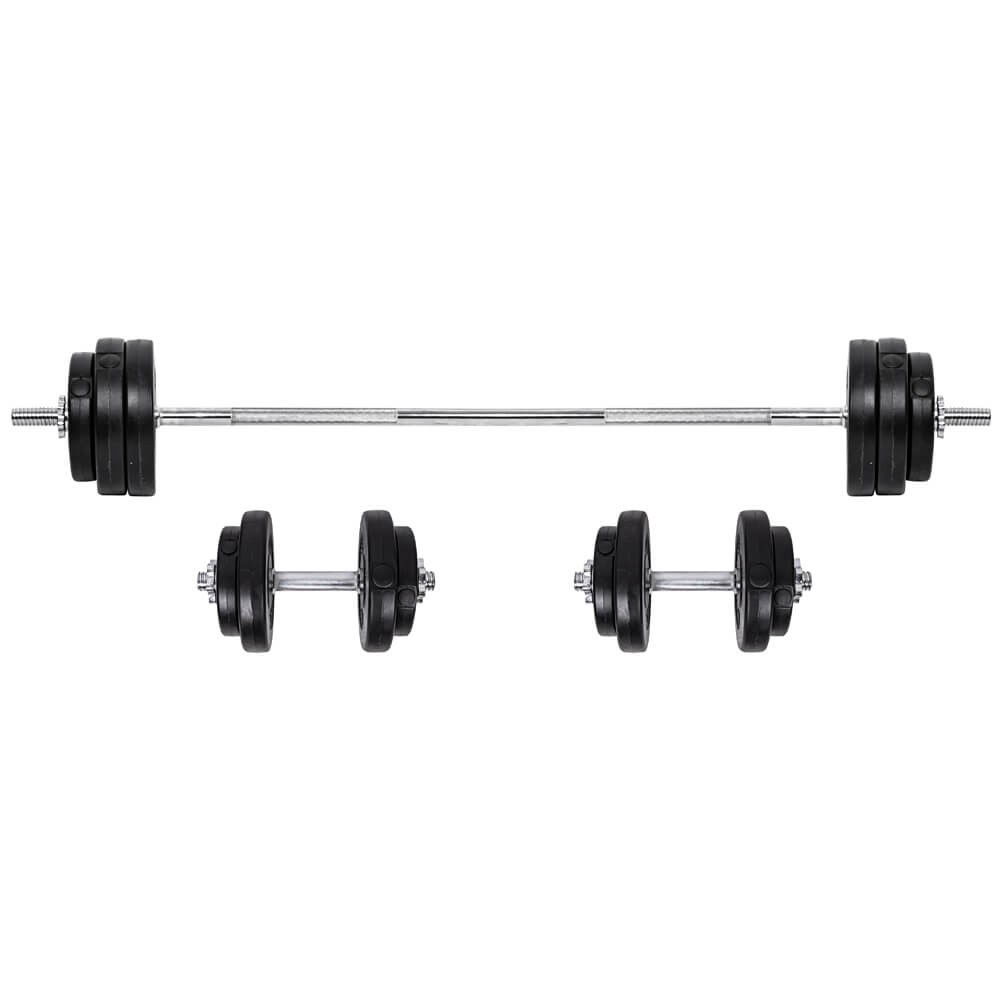 Skivstång och hantelset 3-50 kg