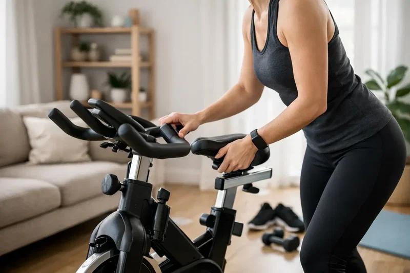 Still inn spinningsykkelen riktig for bedre trening