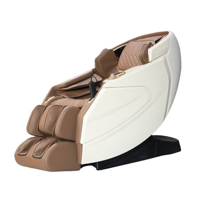 IWAO Gravity 4D-massagestol i vit och brun färg