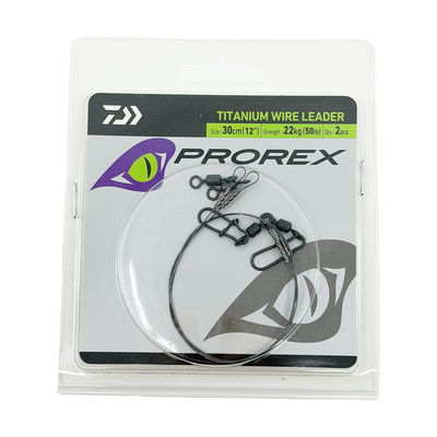 Daiwa Prorex Titanium Wire Leader 30cm - Titantafs (2-pack)