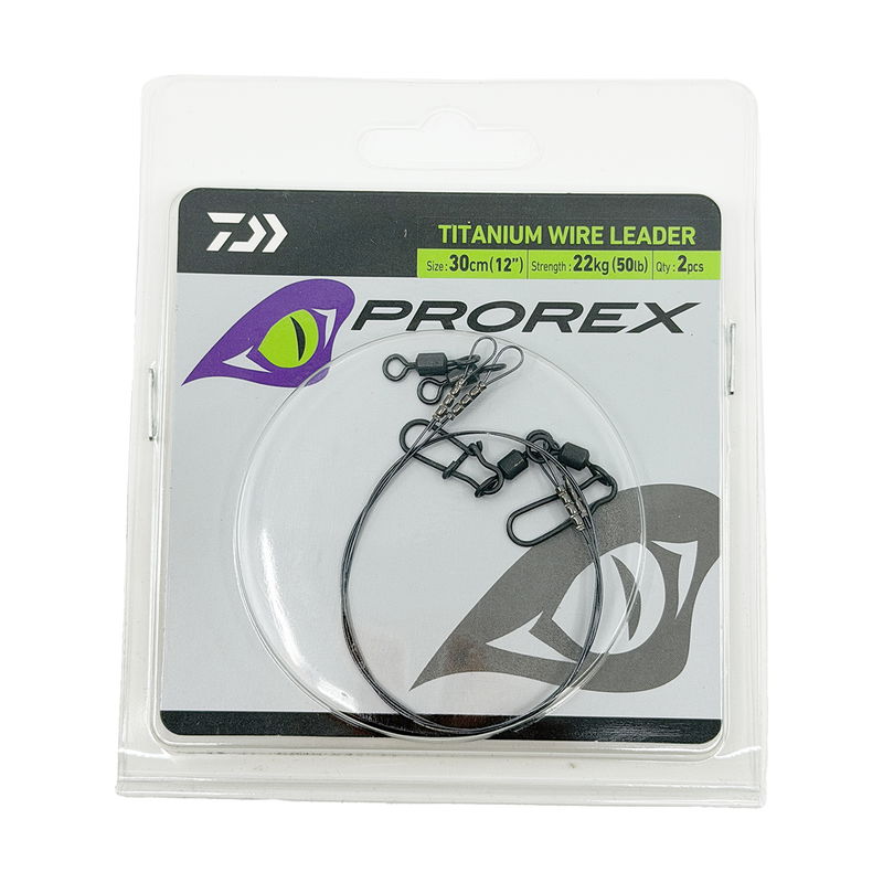 Daiwa Prorex Titanium Wire Leader 30cm - Titantafs (2-pack)
