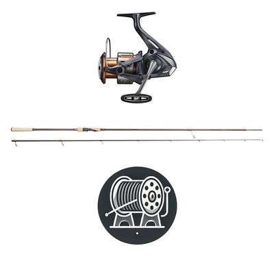 Utklasad Fiskeset - Havsöring Kust - Nasci Lupus - Haspel