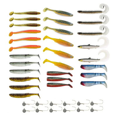 Gummibete-set | Fiskedrag Fiskeset U2013 10 Delar Mjukt Ru00e4kbete Gummibete-set | Fiskedrag Fiskeset U2013 10 Delar Mjukt Ru00e4kbete