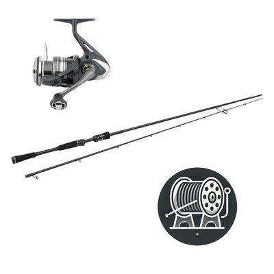 Utklasad Fiskeset - Abborre - Miravel W3 T&C - Haspel